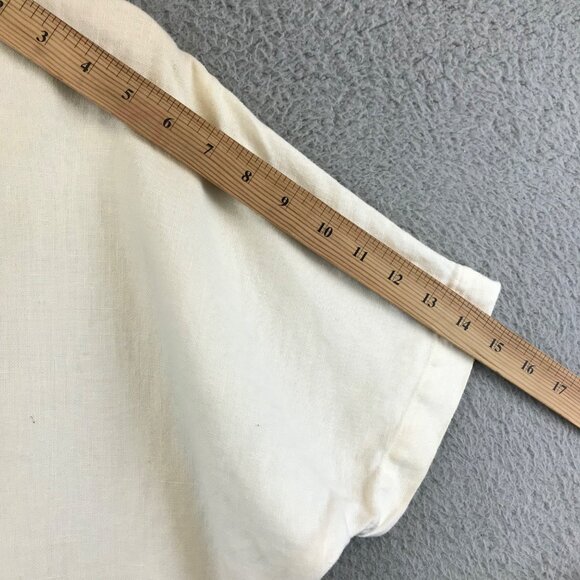 M.A.C Collection Women's 100% Linen Button Up Shirt Blouse - Picture 6 of 7